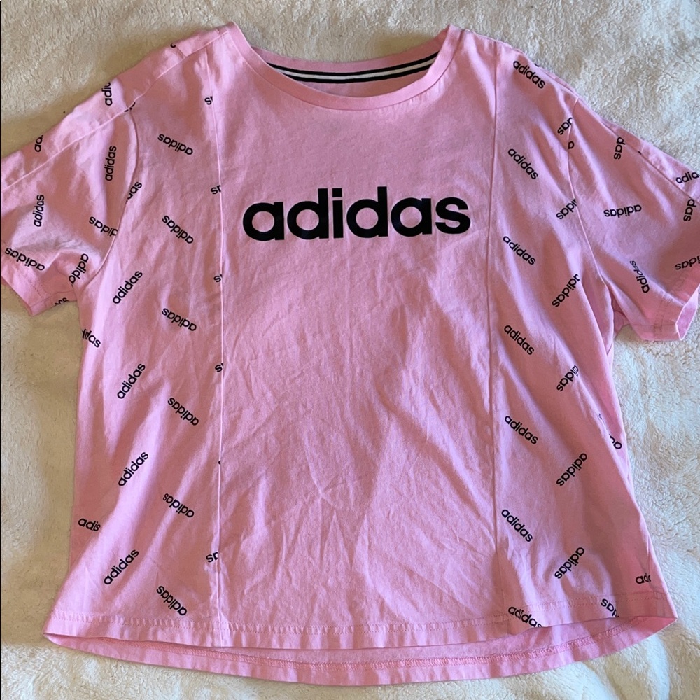 Adidas Pink Graphic Tee